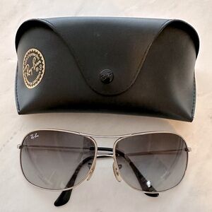 Ray-Ban 3267 polished silver women’s sunglassses